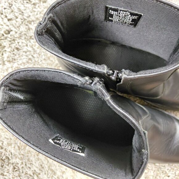 Laredo Long Haul Western Boots Mens 12D 12 D Black Leather Side Zip Ankle 62001 main image 5